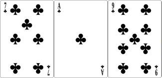 Комбинации трехкарточного покера флеш